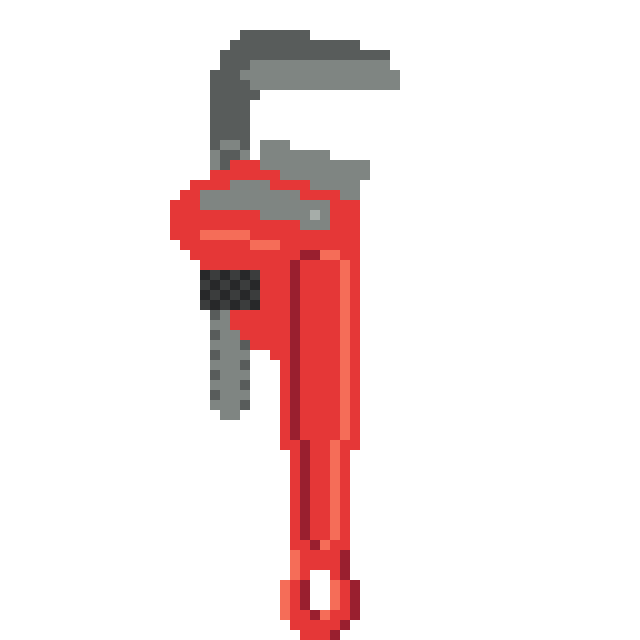 pixel pipe wrench animation